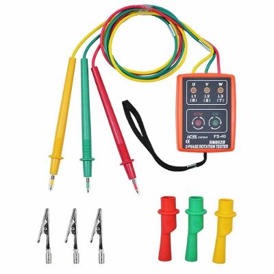 Fasímetro Digital Fs-40 Identifica Falta e Sequência de Fase com LED e Sonora Bivolt Icel
