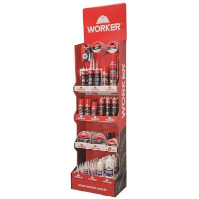 Expositor Multifuncional Worker com Design Compacto e Durabilidade em Papelão 48CM
