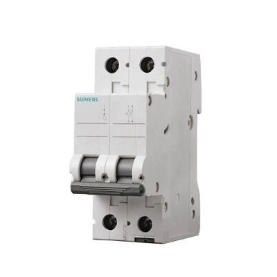 Disjuntor Bipolar 5SL1 Curva C 63A Bivolt Snap-On Branco Siemens
