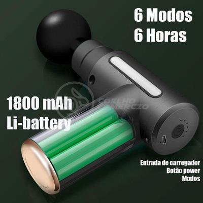 Massageador Elétrico Smart Bracelet LE-320 Relaxamento Muscular 4200 RPM 4 Cabeças