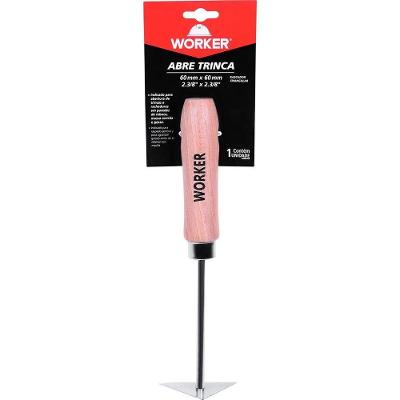 Ferramenta Manual Abre Trinca 60mm X 60mm para Rachaduras com Cabo de Madeira Worker 60MM