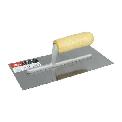 Desempenadeira Lisa Worker com Lâmina Aço Carbono Polido Cinza 28CM 13CM