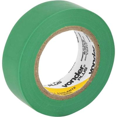 Fita Isolante Vonder Plus Antichama para Isolamento Elétrico Verde 19MM X 10M