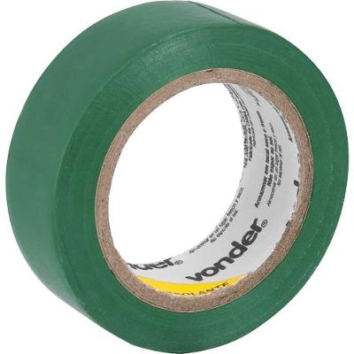 Fita Isolante Vonder Antichama Verde para Fios e Cabos Elétricos 19MM X 10M