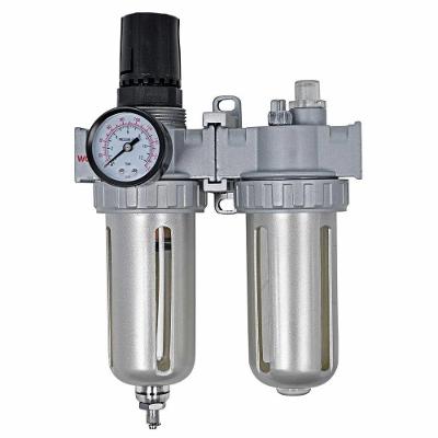 Filtro Regulador Lubrificador de Ar Comprimido 1-4 Worker com Filtragem Regulagem e Lubrificação