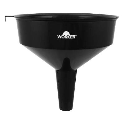Funil Plástico 300mm Transferência de Líquidos Durável Oficinas e Garagens Branco Worker