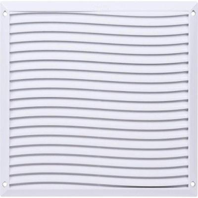 Grelha de Ventilação Liege sem Tela com Pingadeiras Branco Liege Cosmetics 25CM