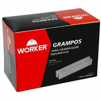 Grampo para Grampeador Pneumático 90 16mm com Resistência à Corrosão Worker 5000 PEÇAS