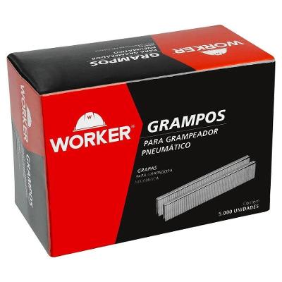 Grampo para Grampeador Pneumático 40mm com Resistência à Corrosão Worker 5000 Peças