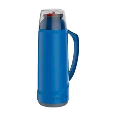Garrafa Térmica Garrafa Térmica Cristal com Bico Isolamento Térmico Ampola de Vidro Azul Soprano 1L