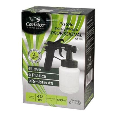 Pistola de Pintura Spray Profissional Condor com Bico de Alto Desempenho Bivolt