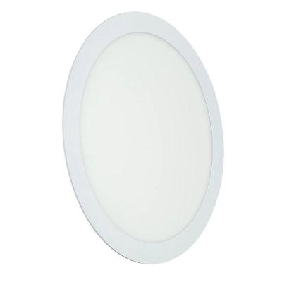 Painel de LED Redondo para Embutir 12W Bivolt 3000K Amarelo Liege