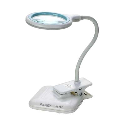 Lupa com Iluminação SE127 Ampliação 3x e 12x 36 Leds Vidro Solden