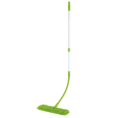 Mopp de Limpeza Mop Retrátil Flexível com Refil Dupla Face Chenille e Microfibra para Pisos 180CM
