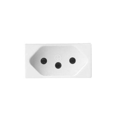 Módulo de Tomada 8228 10A Linha Modular para Uso Elétrico Bivolt Mec Tronic