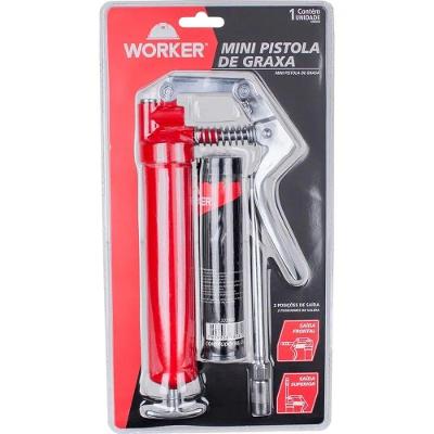 Pistola de Graxa 2500-4000 PSI Worker com Alta Pressão e Capacidade 88,72ML