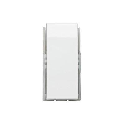 Módulo Interruptor Simples Brava com Acabamento Moderno Branco Soprano 10AX250V