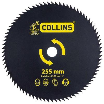 Lâmina para Roçadeira 80 Dentes Temperado Collins 255MM X 25,40MM