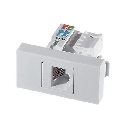 Módulo Keystone Petra RJ 45 para Rede Estruturada Branco Mec Tronic