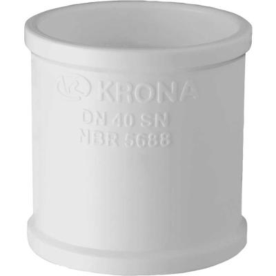 Luva de Esgoto 644 para Ventilacao Encaixe Firme Branca Krona DN40
