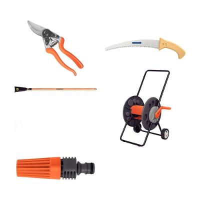Kit de Ferramentas para Jardim Paisagismo Básico com Tesoura e Serrote e Cavadeira e Mangueira