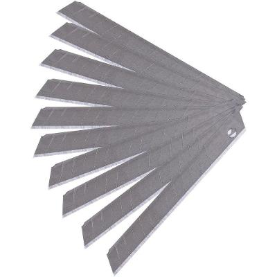 Lâmina de Estilete Lâmina para Estilete 9MM Corte Preciso Aço Carbono 10 Lâminas Worker