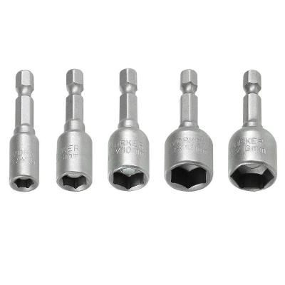 Jogo de Soquetes Magnético 5 Peças 48mm 1-4 Worker com Ponta Magnetizada