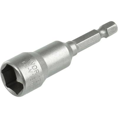 Jogo de Soquetes Magnético Worker 5 Peças 65mm 1-4 (6,35mm) com Ponta Magnetizada Bivolt