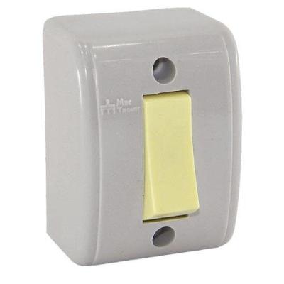 Interruptor MEC EXT INTER.1TECLA SIMP CZ Simples Cinza Bivolt Mec Tronic