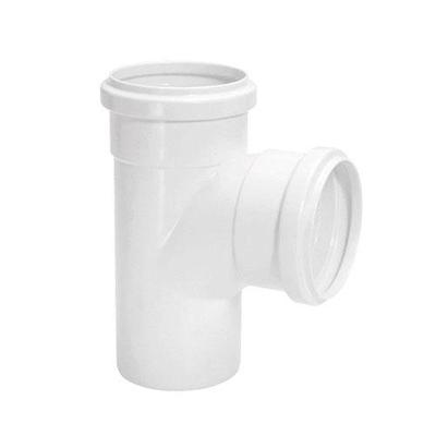 Conexão para Esgoto Tee PVC 100 X 100mm com Bolsa Soldável Plastubos