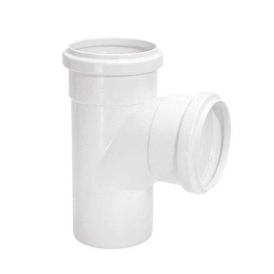 Conexao para Esgoto Tee 50 X 50MM PVC com Bolsa Soldavel Plastubos
