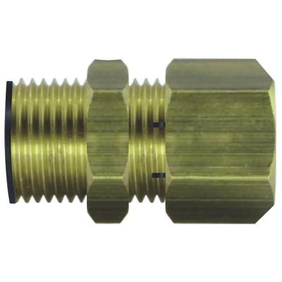 Conexão Hidráulica Macho 1-2 X 3-8 com Adaptador para Fogão em Liga de Cobre Roco