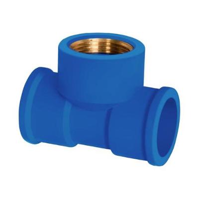 Conexao Hidraulica Tee Azul 25 X 1-2 Soldavel para Encanamento Corr Plastik