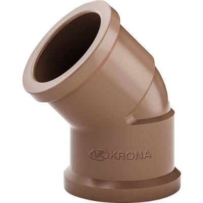 Joelho 45° Soldável 417 para Água Fria Resistente a 7,5 kgf-cm² Marrom Krona