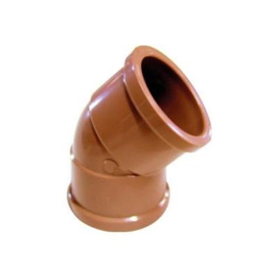 Joelho Soldável 45 X 40MM em PVC com Bolsa Soldável Curva em Ângulo de 45º Plastubos