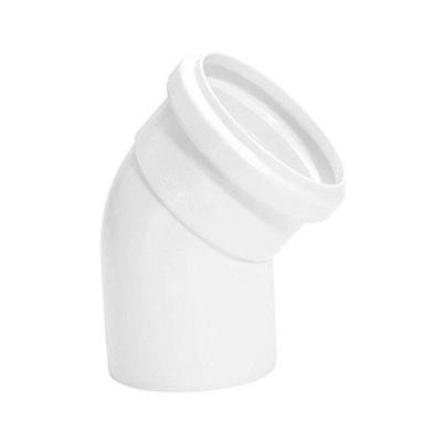 Joelho 45° Esgoto 50MM PVC com Bolsa Soldável Curva 45° Solda com Adesivo Elástico Plastubos