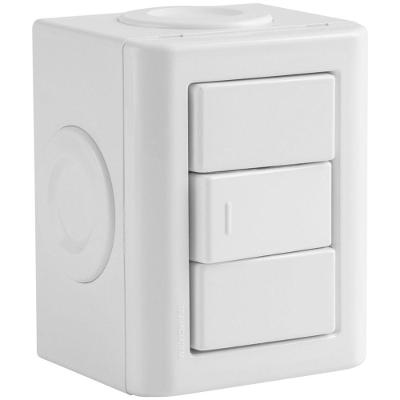 Interruptor Simples Lizflex com Acabamento Brilhante Tramontina Branco 10A 250V