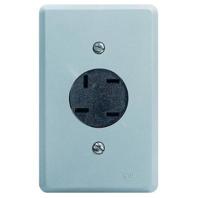 Interruptores Residenciais Telefone 4P TOC Bivolt Cinza Telebras Walma