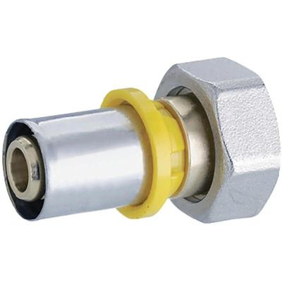 Conector para Gás Modelo Transição Fêmea Móvel DN20X3-4 com Instalação Rápida Metal Amanco
