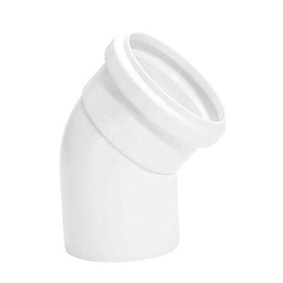 Joelho 45° Esgoto 100mm PVC com Bolsa Soldável Resistente Plastubos