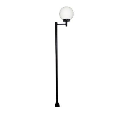 Poste para Jardim L077POM com Luminária Globo Estilo Colonial Preto Ouro Minas