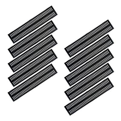 Ralo Grelha GEP006X10OM com Escoamento Eficiente e Caixilho Preto Ouro Minas 20X100CM