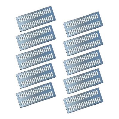 Ralo Grelha Linear GEZ003X10OM Resistente e Durável Cinza Ouro Minas 20X50CM