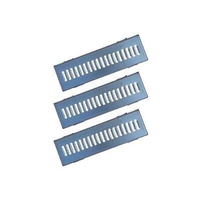 Ralo Grelha Linear GEZ002X3OM com Caixilho Aço Galvanizado Inox Ouro Minas 15x50CM