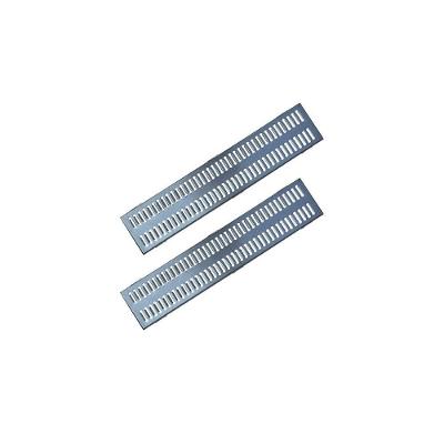 Kit Ralo Grelha Linear e Caixilho GEZ006X2OM Resistente Inox Ouro Minas 20X100CM