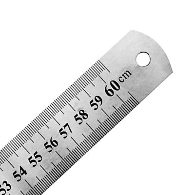 Régua Motivate RM60MT Metal Aço para Desenho Projeto Costura Pipa 60CM Inox