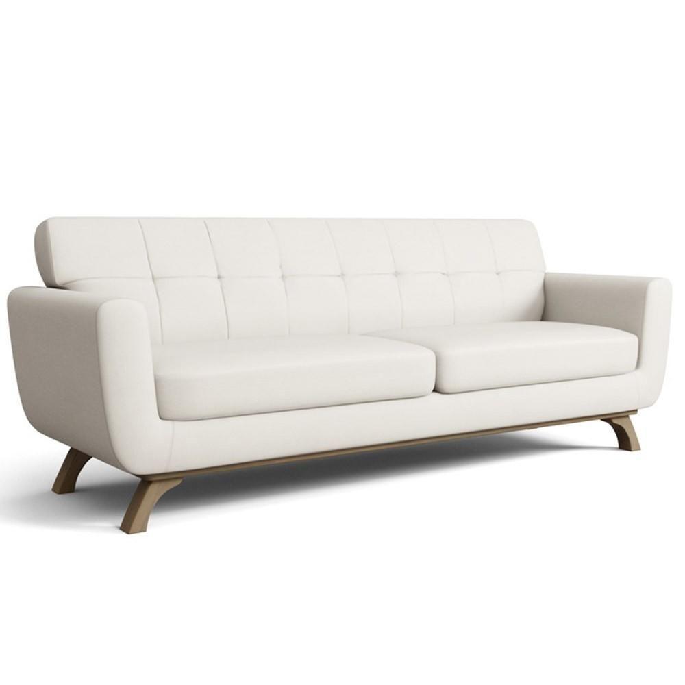 Sofá 3 Lugares Sala De Estar Miami 210 Cm Linho Cru A-430 - 1