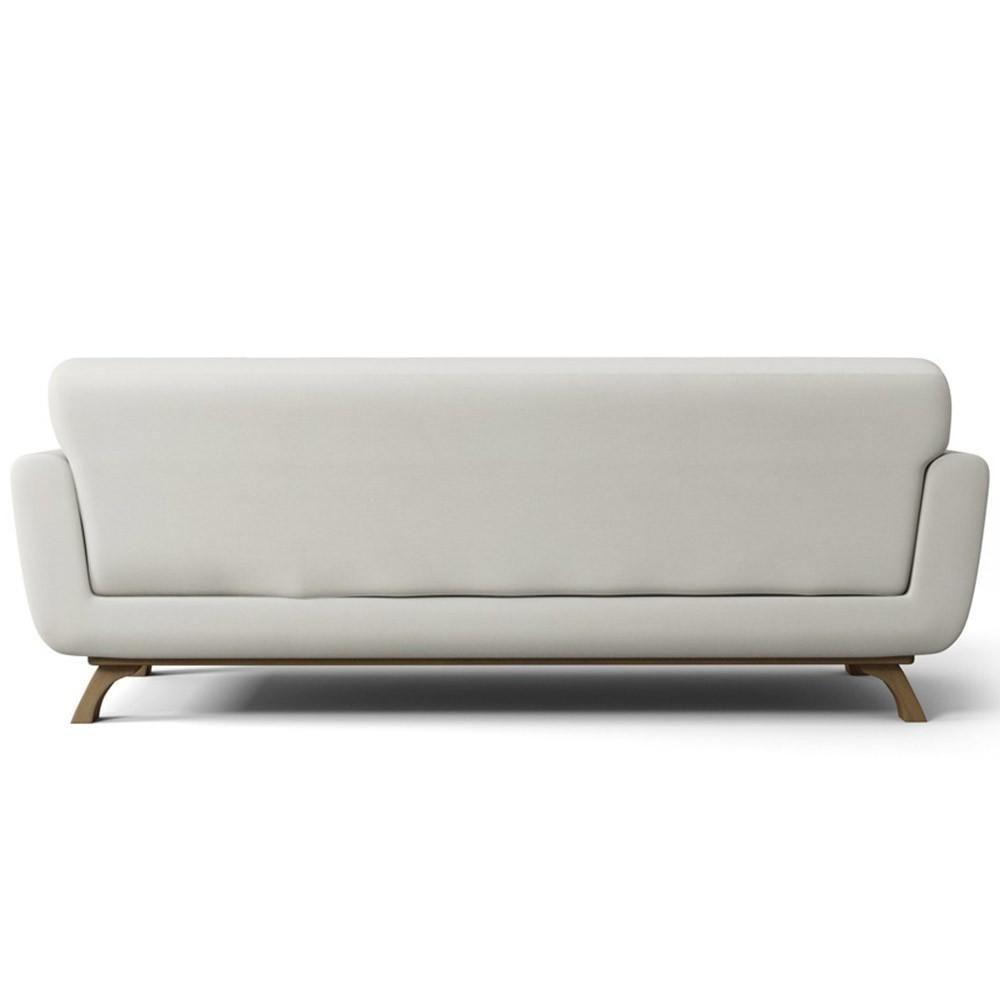 Sofá 3 Lugares Sala De Estar Miami 210 Cm Linho Cru A-430 - 4