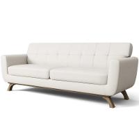 Sofá 3 Lugares Sala De Estar Miami 210 Cm Linho Cru A-430 - 7