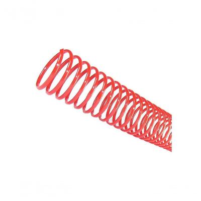 Espiral para Encadernação Lassane 45MM 400 Folhas PVC Semi Rigido 16 Unidades Vermelho